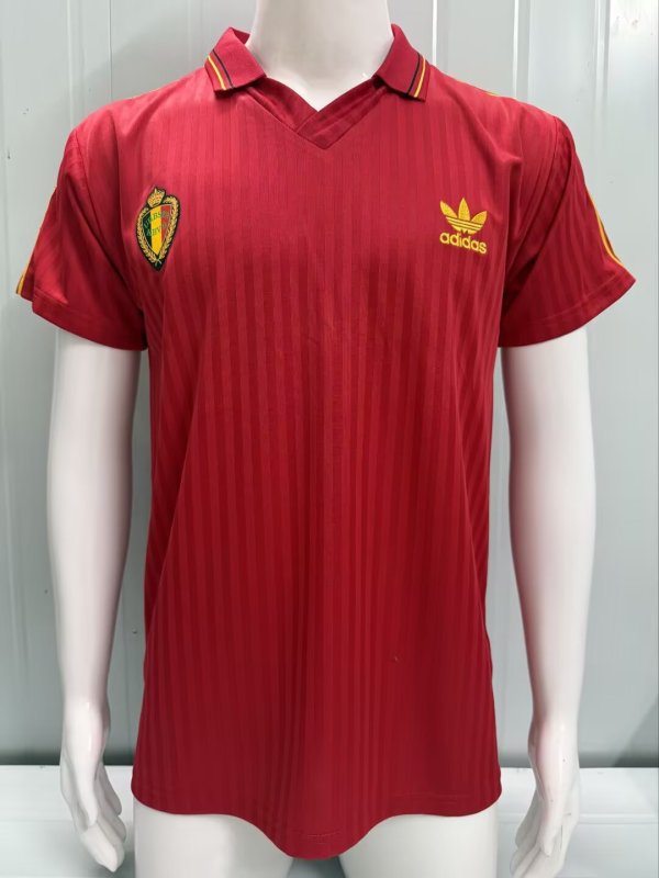 Retro Belgium  Home 1:1 Quality Soccer Jersey 1990