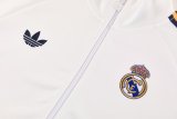 Real Madrid White Jacket  Tracksuit  1:1 Quality Jacket 26-27