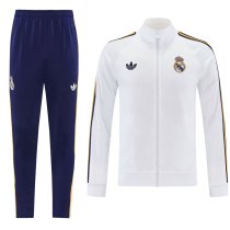 Real Madrid White Jacket  Tracksuit  1:1 Quality Jacket 26-27