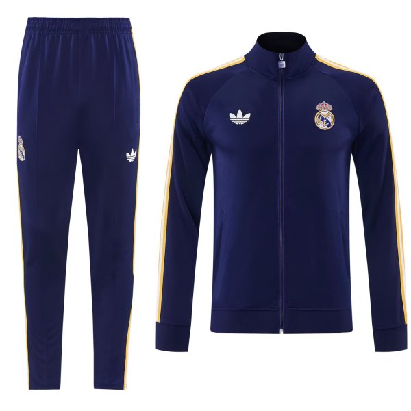 Real Madrid Blue Jacket  Tracksuit  1:1 Quality Jacket 26-27