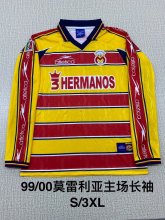 Atlético Monarcas Morelia away Long Sleeve   1:1 Quality Soccer Jersey 1999-2000