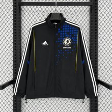 Retro Chelsea  Windbreaker  Black 1:1 Quality Soccer Jersey  26-27