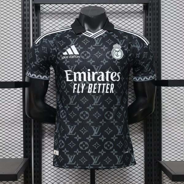 Real Madrid LV Special Edition Black Player  1:1 Quality Soccer Jersey  26-27