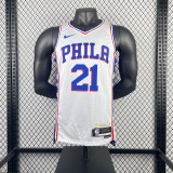 Philadelphia 76ers  Home White #21 EMBIID 1:1 Quality NBA  Season Jerseys  2023