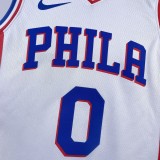 Philadelphia 76ers  Home White #0 MAXEY 1:1 Quality NBA  Season Jerseys  2023