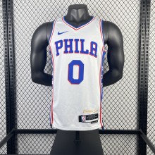 Philadelphia 76ers  Home White #0 MAXEY 1:1 Quality NBA  Season Jerseys  2023
