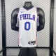 Philadelphia 76ers  Home White #0 MAXEY 1:1 Quality NBA  Season Jerseys  2023