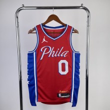 Philadelphia 76ers Red #0 MAXEY 1:1 Quality NBA  Season Jerseys  2023