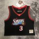 Philadelphia 76ers Retro Black Women  #3 IVERSON 1:1 Quality NBA  Season Jerseys