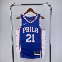Philadelphia 76ers  Blue #21 EMBIID 1:1 Quality NBA  Season Jerseys  2023