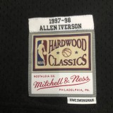 Philadelphia 76ers Retro Black #3 IVERSON 1:1 Quality NBA  Season Jerseys 1997-1998
