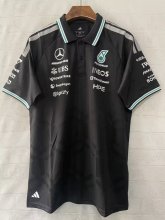 F1 Mercedes-Benz POLO  Black Short Sleeve Racing Suit 2026