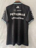 F1 Mercedes-Benz POLO  Black Short Sleeve Racing Suit 2026