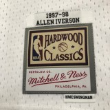 Philadelphia 76ers Retro White #3 IVERSON 1:1 Quality NBA  Season Jerseys 1998