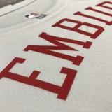 Philadelphia 76ers City Edition White #21 EMBIID 1:1 Quality NBA  Season Jerseys  2023