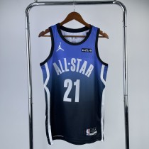 Philadelphia 76ers  Blue #21 EMBIID 1:1 Quality NBA  Season Jerseys  2023  ALL-STAR
