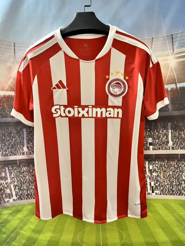 Olympiacos  Home  Fans  1:1 Quality Soccer Jersey   26-27
