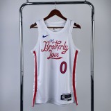 Philadelphia 76ers City Edition White #0 MAXEY 1:1 Quality NBA  Season Jerseys  2023