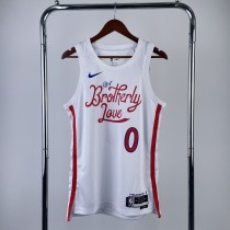 Philadelphia 76ers City Edition White #0 MAXEY 1:1 Quality NBA  Season Jerseys  2023