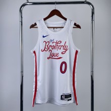 Philadelphia 76ers City Edition White #0 MAXEY 1:1 Quality NBA  Season Jerseys  2023