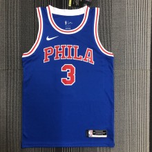 Philadelphia 76ers Retro Blue #3 IVERSON 1:1 Quality NBA  Season Jerseys