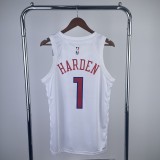 Philadelphia 76ers City Edition White #1 HARDEN 1:1 Quality NBA  Season Jerseys  2023