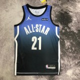 Philadelphia 76ers  Blue #21 EMBIID 1:1 Quality NBA  Season Jerseys  2023  ALL-STAR