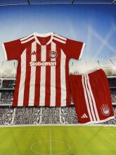 Olympiacos  Home Kids Fans  1:1 Quality Soccer Jersey  26-27