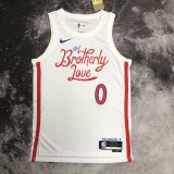 Philadelphia 76ers City Edition White #0 MAXEY 1:1 Quality NBA  Season Jerseys  2023