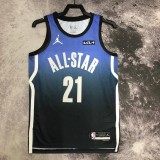 Philadelphia 76ers  Blue #21 EMBIID 1:1 Quality NBA  Season Jerseys  2023  ALL-STAR