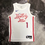 Philadelphia 76ers City Edition White #1 HARDEN 1:1 Quality NBA  Season Jerseys  2023