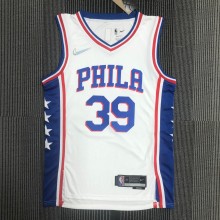 Philadelphia 76ers White #39 HOWARD 1:1 Quality NBA  Season Jerseys 75 Year