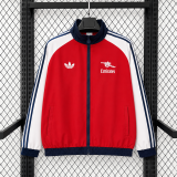 Cop Arsenal Windbreaker waterproof  White Red 1:1 Quality Soccer Jersey 26-27