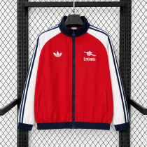 Cop Arsenal Windbreaker waterproof  White Red 1:1 Quality Soccer Jersey 26-27