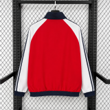 Cop Arsenal Windbreaker waterproof  White Red 1:1 Quality Soccer Jersey 26-27