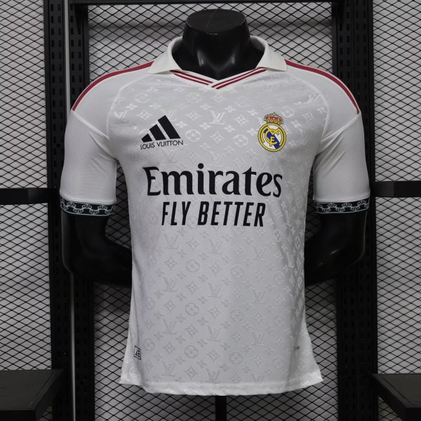 Real Madrid LV Special Edition White Player  1:1 Quality Soccer Jersey  26-27