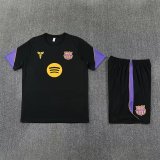 Barcelona Training  Fans Kits Black 1:1 Quality Soccer Jersey 25-26 (Kids And Man ) (16-2XL)