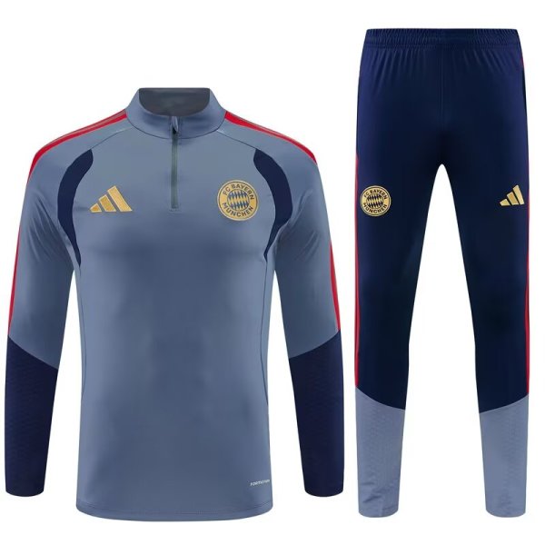 Bayern Munich  Training Tracksuit Grey (Kids And Man 10-2XL)  1:1  26-27