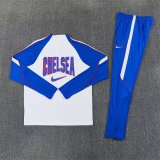 Chelsea Training Tracksuit White  Blue (Kids And Man 10-2XL)  1:1  26-27