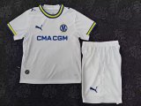 Marseille  Home  Kids  1:1 Quality Soccer Jersey  26-27