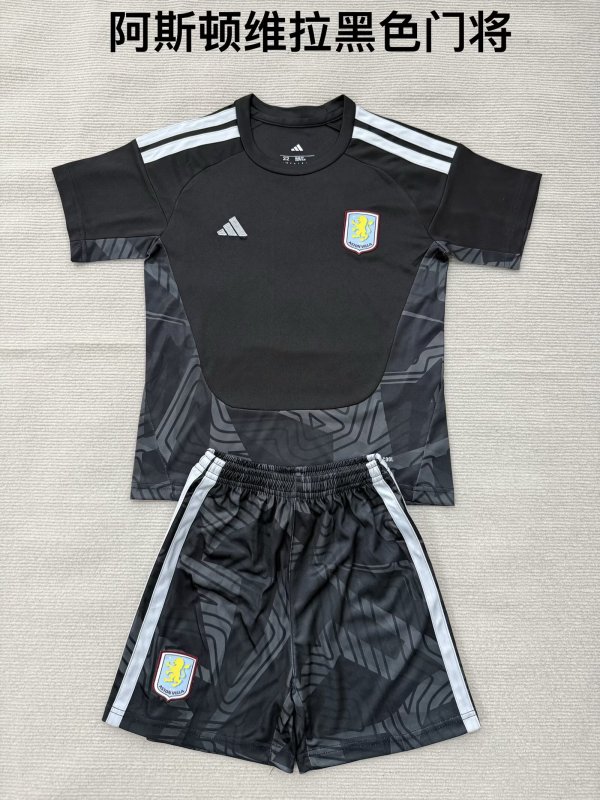 Aston Villa Goalkeeper Fans  (Kids and Man)  1:1 Quality Soccer Jersey 26-27  (16-2XL)