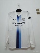 Manchester City Long Sleeve Away Player 1:1 Quality Soccer Jersey 26-27