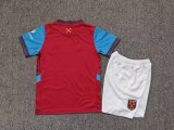 West Ham Home kids  1:1 Quality Soccer Jersey 26-27