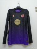 Barcelona  Away Long Sleeve  Player  1:1 Quality Soccer Jersey 26-27