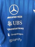 F1 Mercedes-Benz Blue Short Sleeve Racing Suit 2026