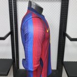 Barcelona  Home Long Sleeve  Player  1:1 Quality Soccer Jersey 26-27