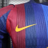 Barcelona  Home Long Sleeve  Player  1:1 Quality Soccer Jersey 26-27