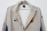 Retro Barcelona Windbreaker  Grey  1:1 Quality Windbreaker Jersey 2003-2004