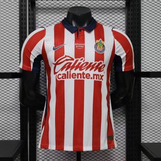 Chivas (Guadalajara ) Home  Player 1:1 Quality Soccer Jersey  26-27