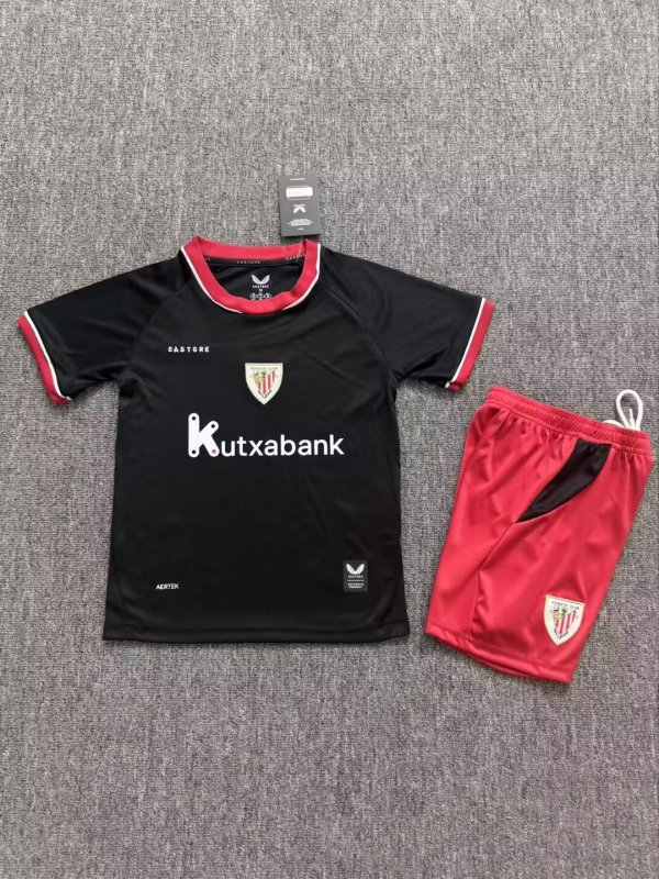 Athletic Bilbao Away Kids  1:1 Quality Soccer Jersey  26-27